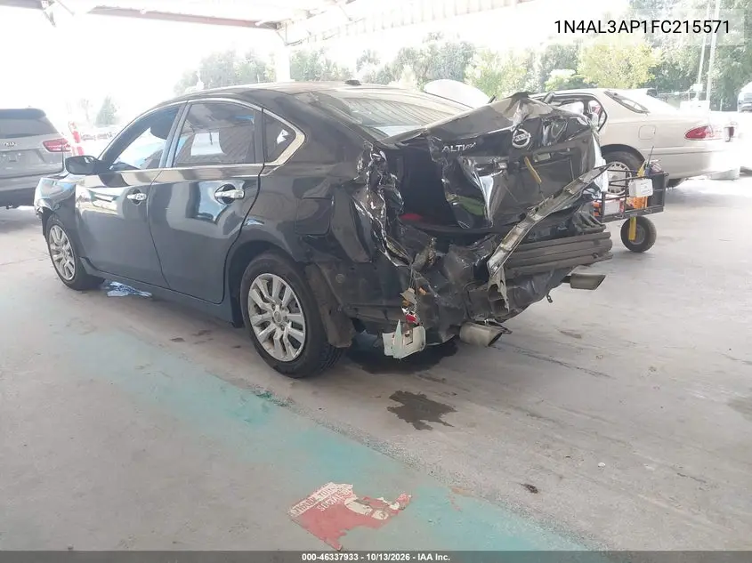 2015 NISSAN ALTIMA VIN 1N4AL3AP1FC215571 — фото 3