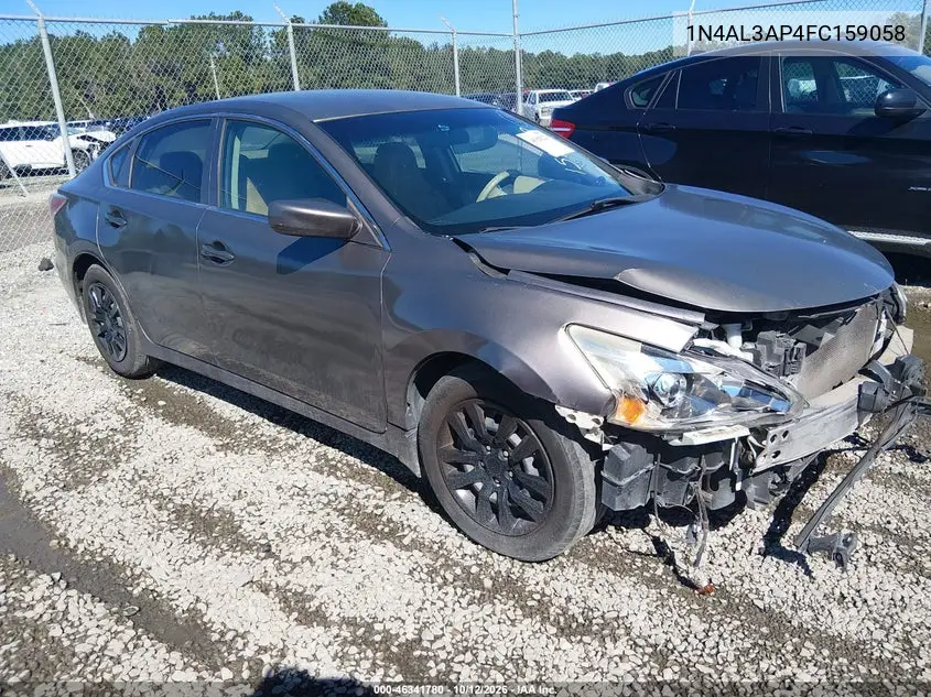 NISSAN ALTIMA 2015, VIN 1N4AL3AP4FC159058