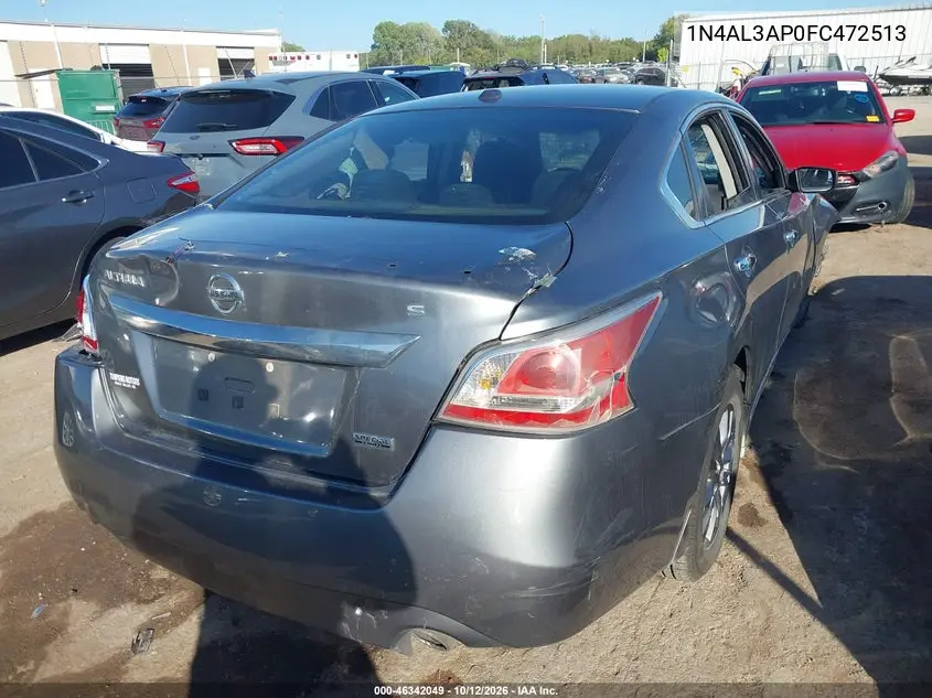 2015 NISSAN ALTIMA VIN 1N4AL3AP0FC472513 — фото 4