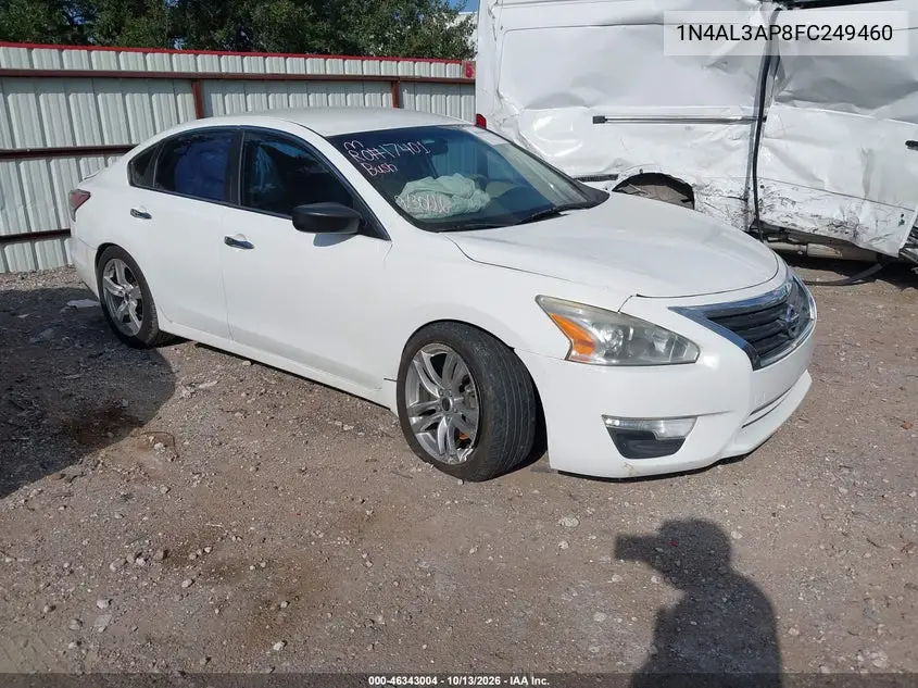 NISSAN ALTIMA 2015, VIN 1N4AL3AP8FC249460