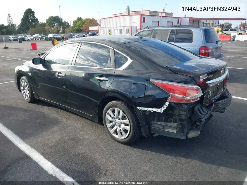 2015 NISSAN ALTIMA VIN 1N4AL3AP3FN324943 — фото 3