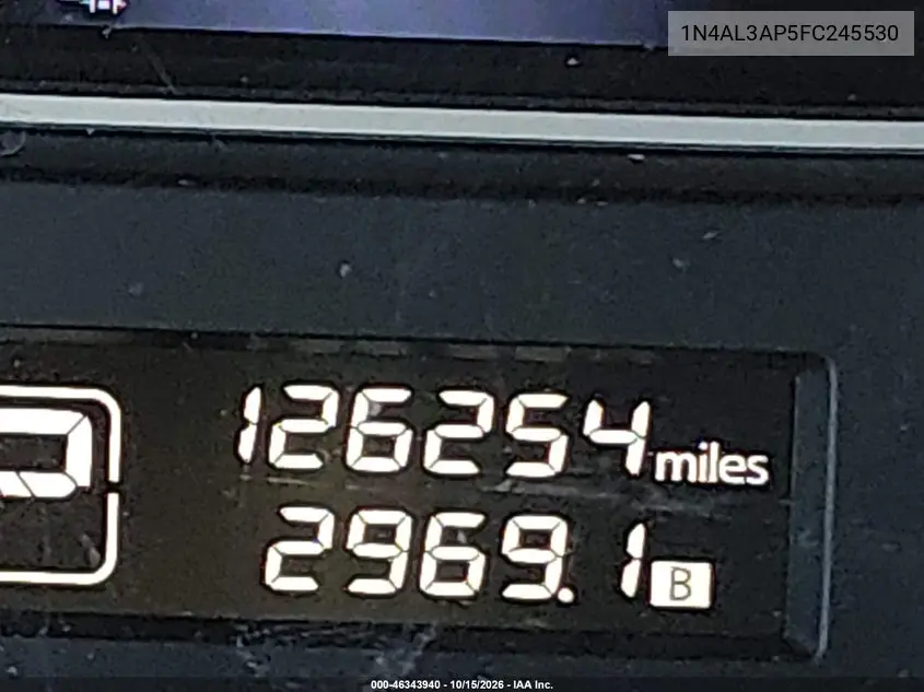 2015 NISSAN ALTIMA VIN 1N4AL3AP5FC245530 — фото 15