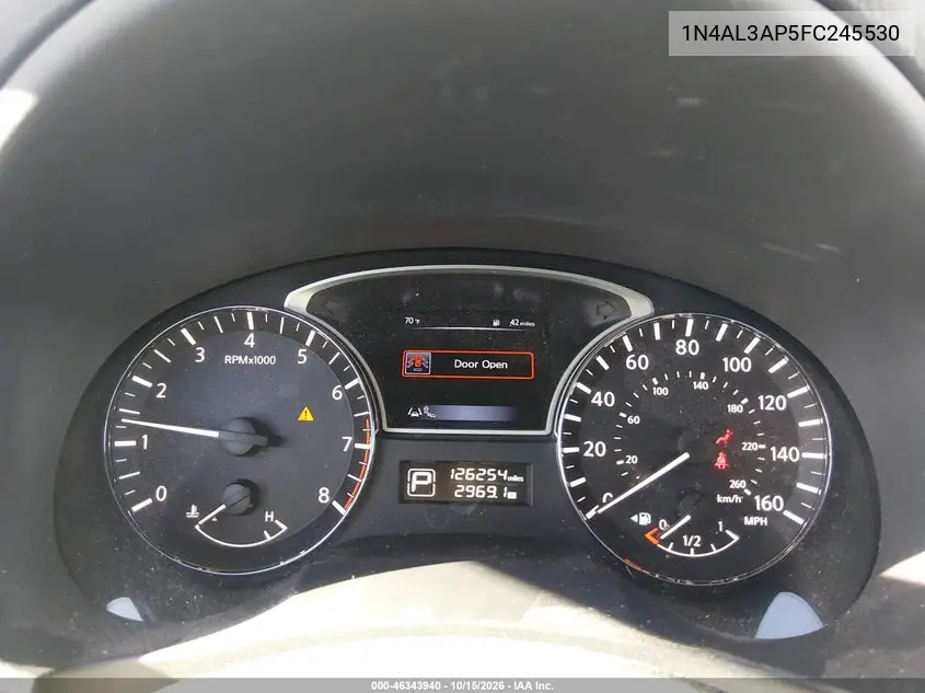 2015 NISSAN ALTIMA VIN 1N4AL3AP5FC245530 — фото 7