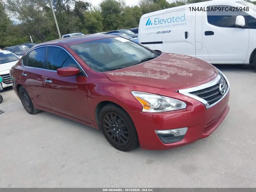NISSAN ALTIMA 2015, VIN 1N4AL3AP9FC425948