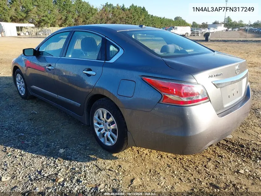 2015 NISSAN ALTIMA VIN 1N4AL3AP7FN317249 — фото 3