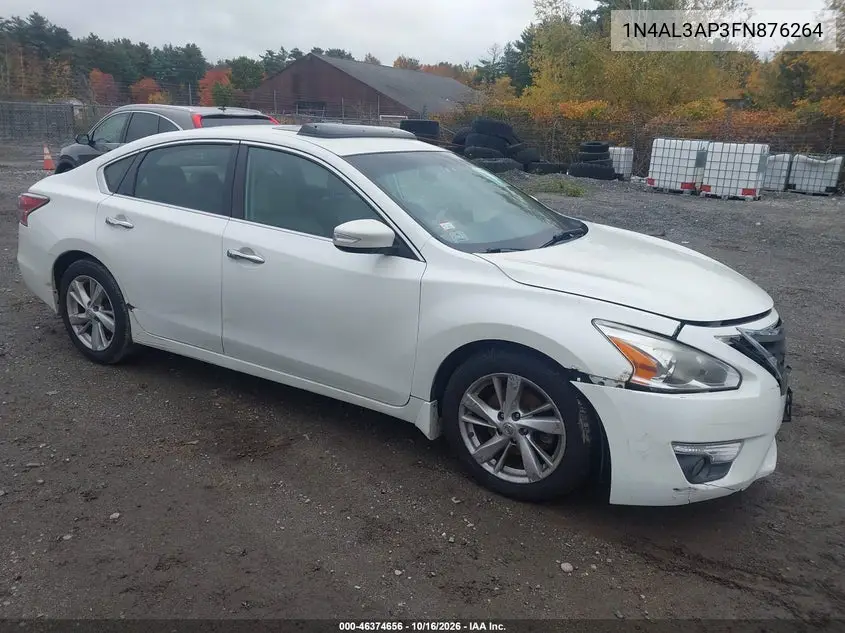 NISSAN ALTIMA 2015, VIN 1N4AL3AP3FN876264