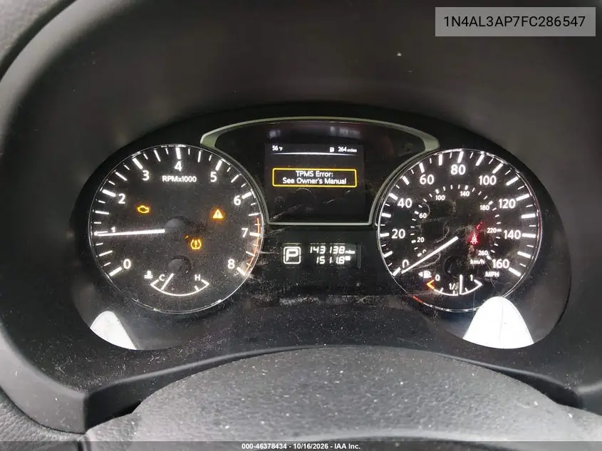 2015 NISSAN ALTIMA VIN 1N4AL3AP7FC286547 — фото 7