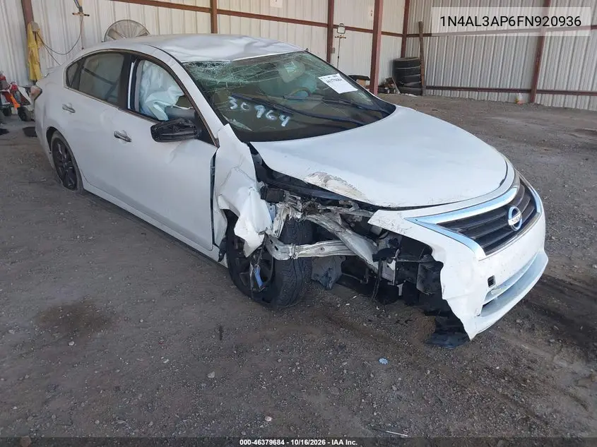 NISSAN ALTIMA 2015, VIN 1N4AL3AP6FN920936