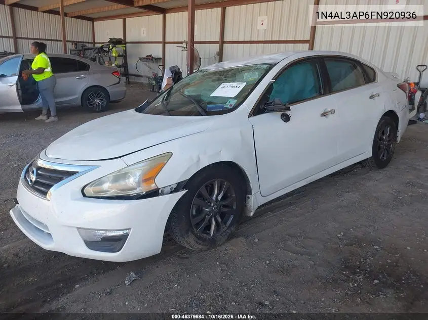 2015 NISSAN ALTIMA VIN 1N4AL3AP6FN920936 — фото 2
