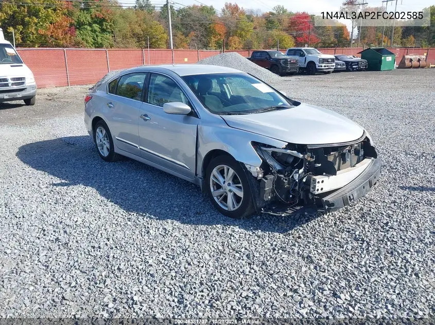 NISSAN ALTIMA 2015, VIN 1N4AL3AP2FC202585