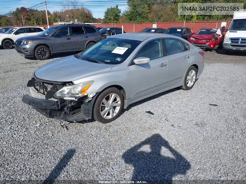 2015 NISSAN ALTIMA VIN 1N4AL3AP2FC202585 — фото 2