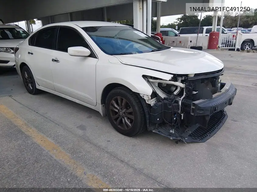 NISSAN ALTIMA 2015, VIN 1N4AL3AP1FC491250