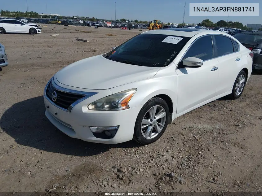 2015 NISSAN ALTIMA VIN 1N4AL3AP3FN881741 — фото 2