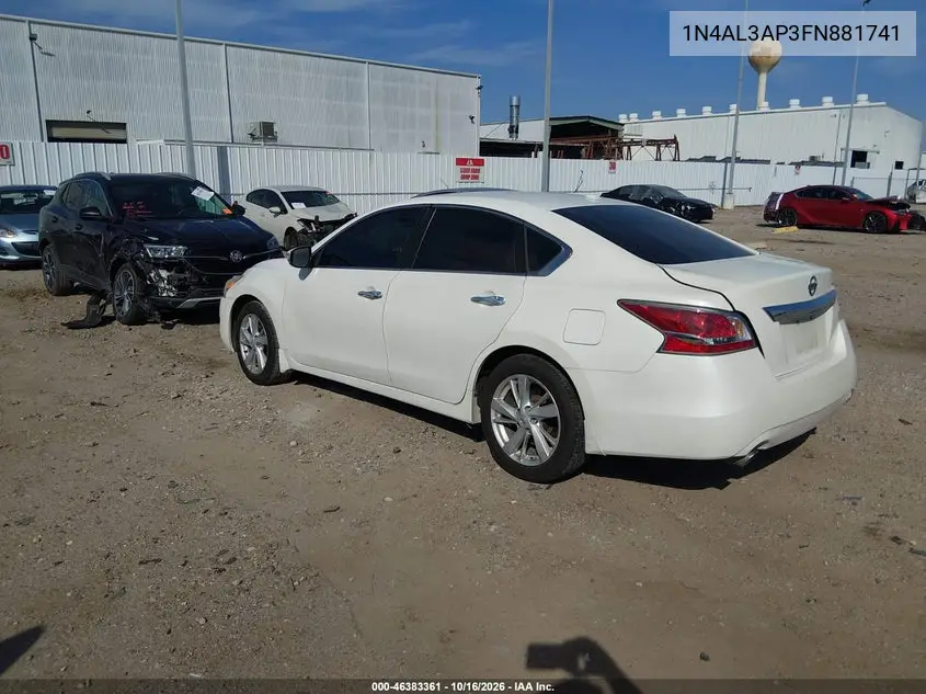 2015 NISSAN ALTIMA VIN 1N4AL3AP3FN881741 — фото 3