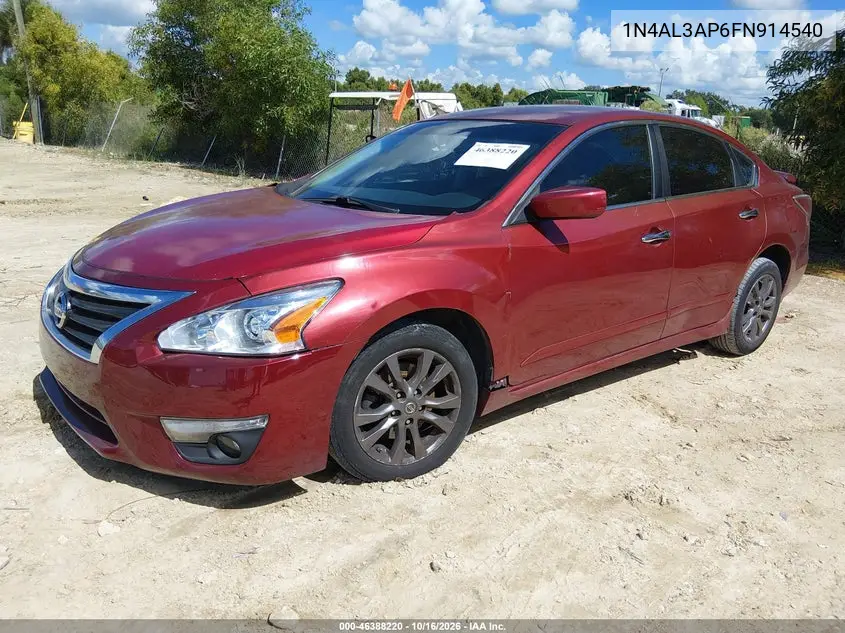 2015 NISSAN ALTIMA VIN 1N4AL3AP6FN914540 — фото 2
