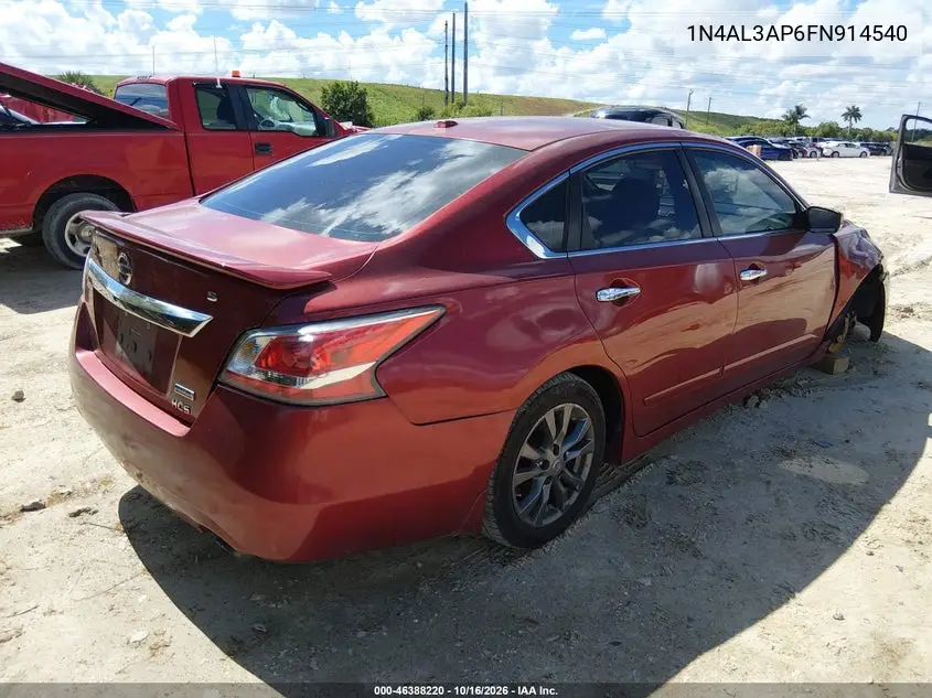 2015 NISSAN ALTIMA VIN 1N4AL3AP6FN914540 — фото 4