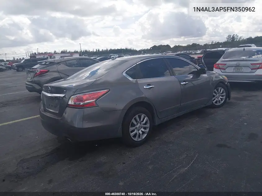 2015 NISSAN ALTIMA VIN 1N4AL3AP5FN350962 — фото 4