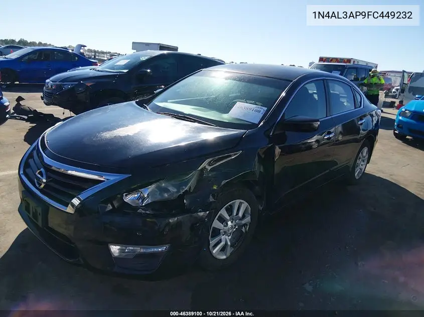 2015 NISSAN ALTIMA VIN 1N4AL3AP9FC449232 — фото 2