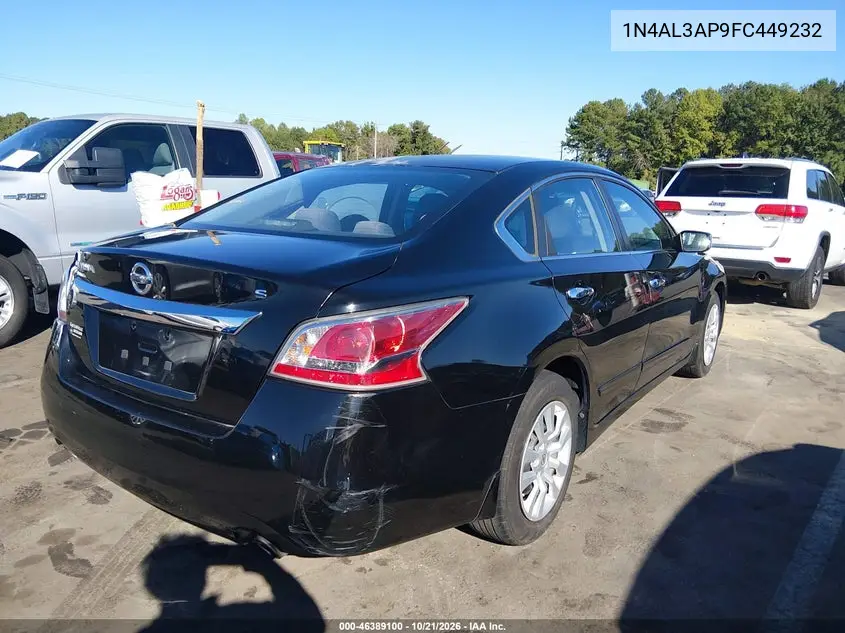 2015 NISSAN ALTIMA VIN 1N4AL3AP9FC449232 — фото 4