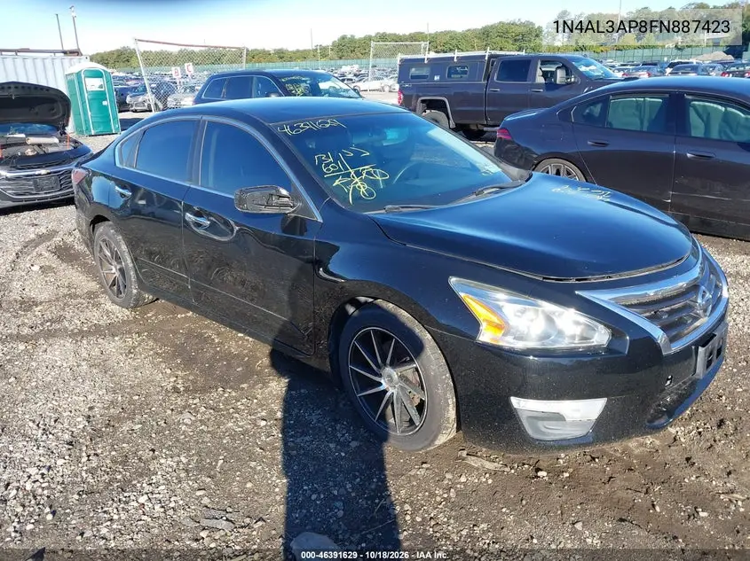 NISSAN ALTIMA 2015, VIN 1N4AL3AP8FN887423