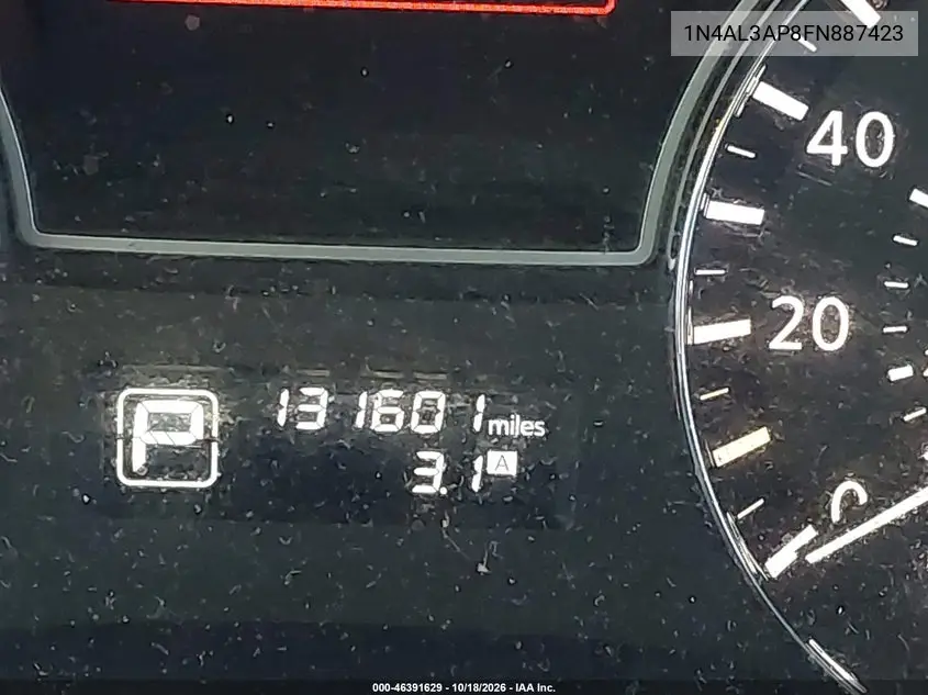 2015 NISSAN ALTIMA VIN 1N4AL3AP8FN887423 — фото 7