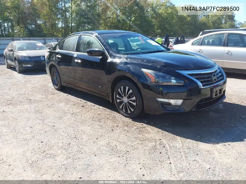 NISSAN ALTIMA 2015, VIN 1N4AL3AP7FC289500