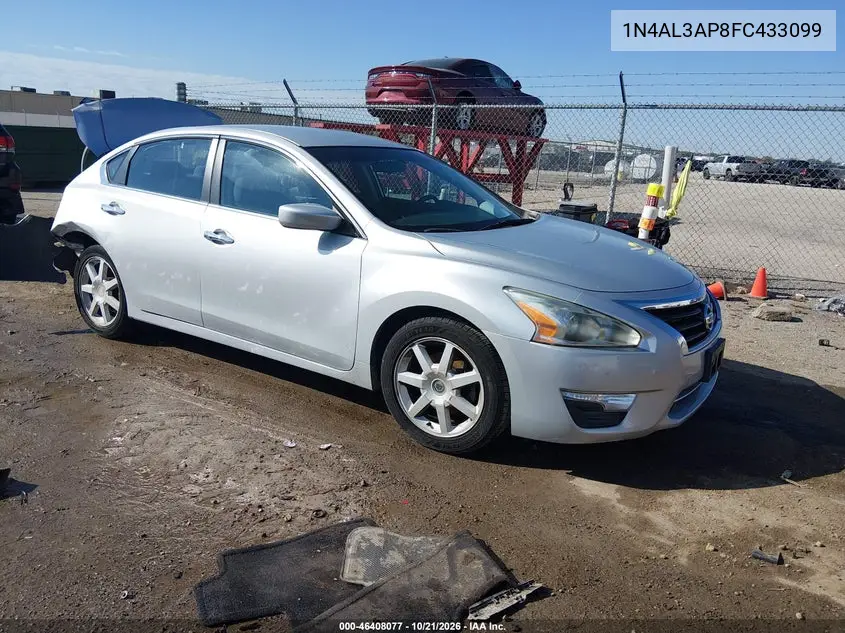 NISSAN ALTIMA 2015, VIN 1N4AL3AP8FC433099