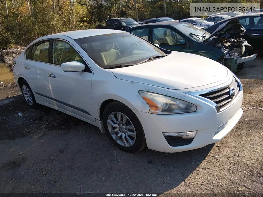 NISSAN ALTIMA 2015, VIN 1N4AL3AP2FC195444