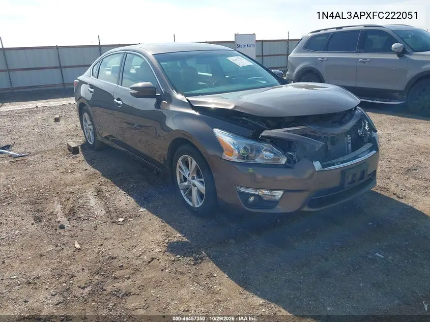 NISSAN ALTIMA 2015, VIN 1N4AL3APXFC222051