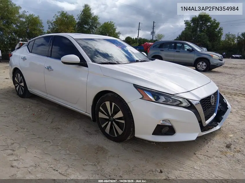 NISSAN ALTIMA 2015, VIN 1N4AL3AP2FN354984