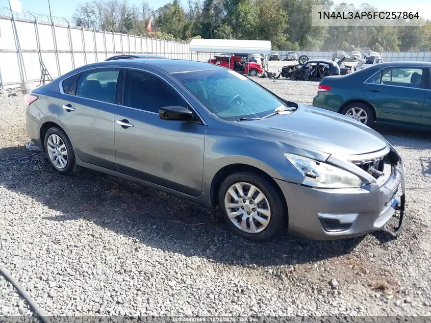 NISSAN ALTIMA 2015, VIN 1N4AL3AP6FC257864