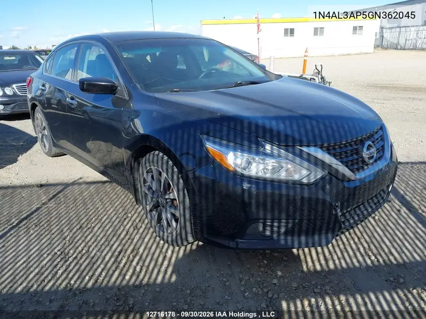 NISSAN ALTIMA 2016, VIN 1N4AL3AP5GN362045