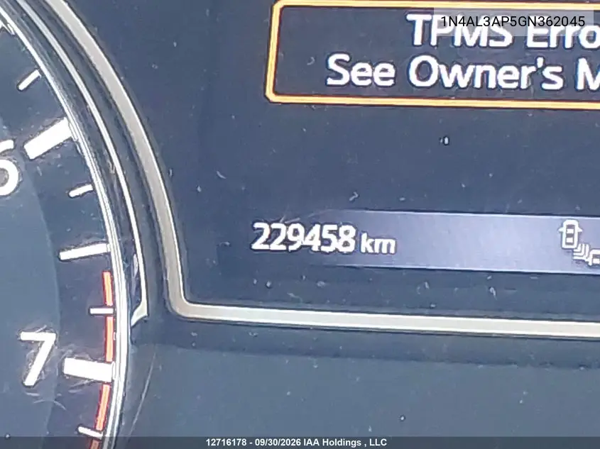 2016 NISSAN ALTIMA VIN 1N4AL3AP5GN362045 — фото 15