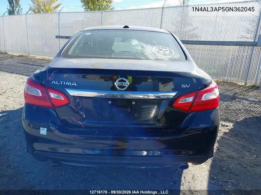 2016 NISSAN ALTIMA VIN 1N4AL3AP5GN362045 — фото 16