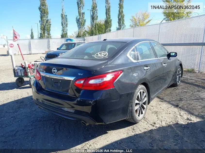 2016 NISSAN ALTIMA VIN 1N4AL3AP5GN362045 — фото 4