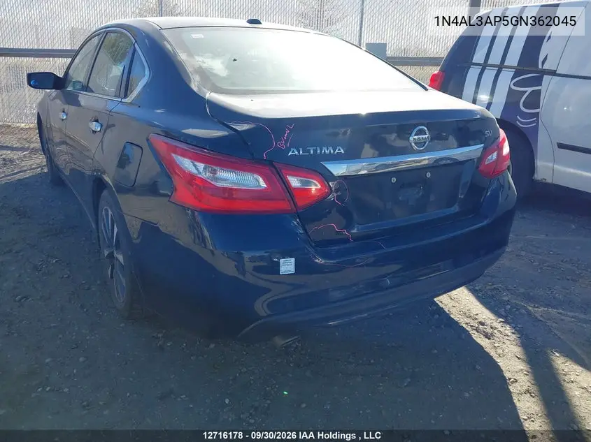 2016 NISSAN ALTIMA VIN 1N4AL3AP5GN362045 — фото 6