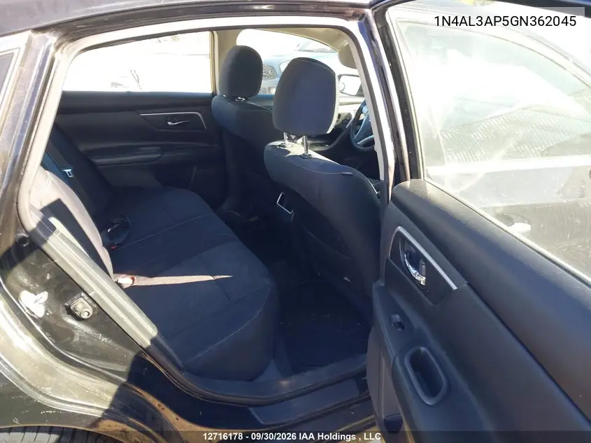 2016 NISSAN ALTIMA VIN 1N4AL3AP5GN362045 — фото 8