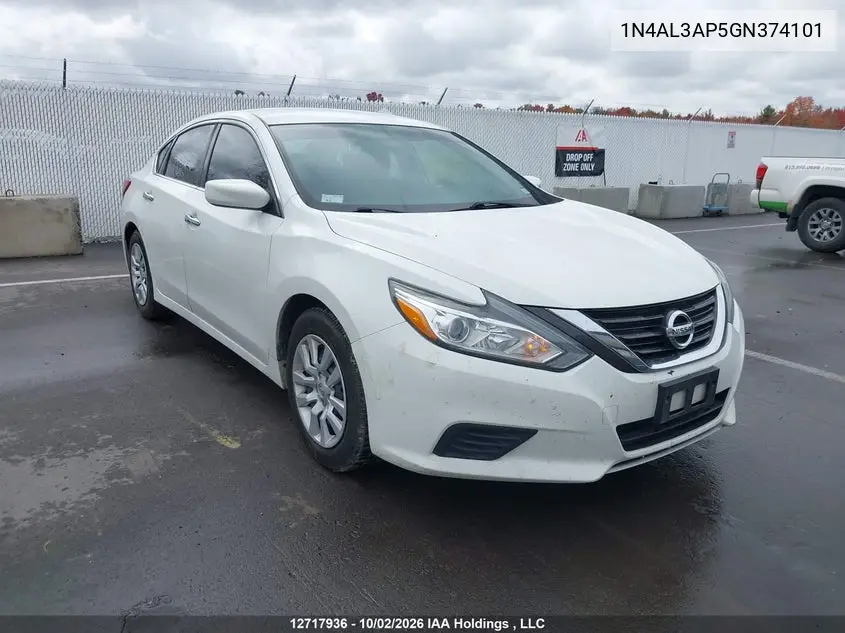 NISSAN ALTIMA 2016, VIN 1N4AL3AP5GN374101