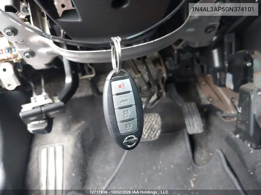 2016 NISSAN ALTIMA VIN 1N4AL3AP5GN374101 — фото 11