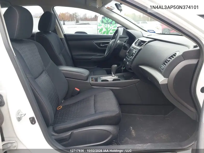 2016 NISSAN ALTIMA VIN 1N4AL3AP5GN374101 — фото 5