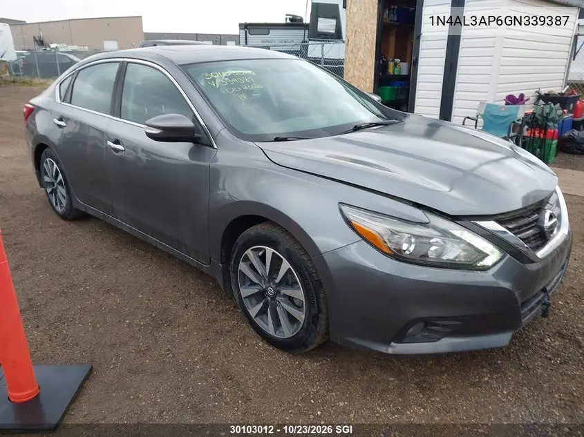 NISSAN ALTIMA 2016, VIN 1N4AL3AP6GN339387