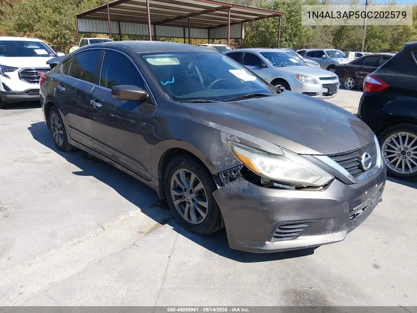 NISSAN ALTIMA 2016, VIN 1N4AL3AP5GC202579