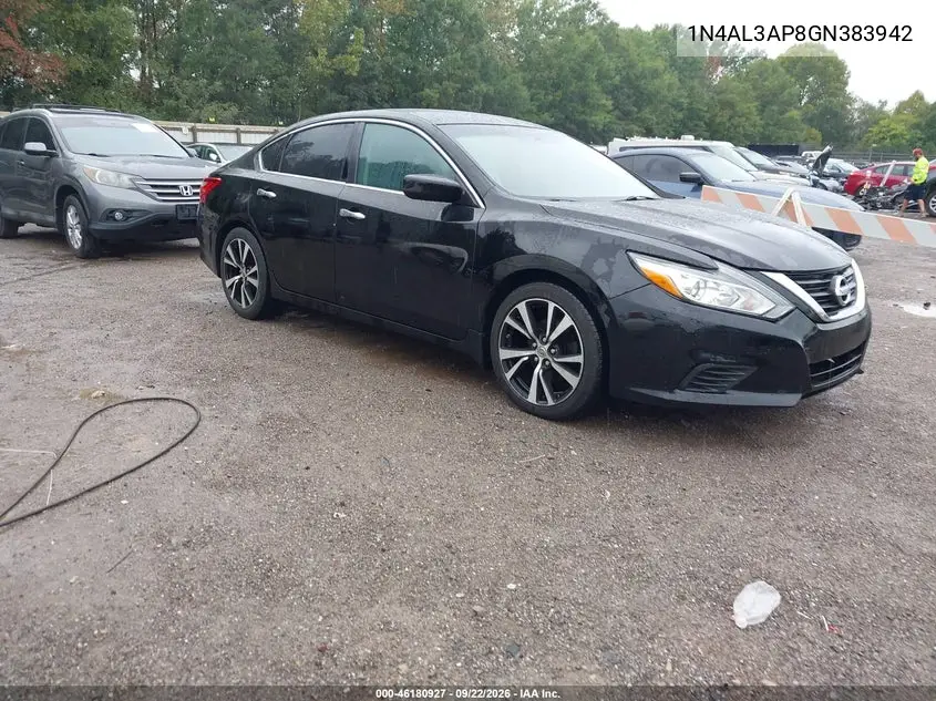 NISSAN ALTIMA 2016, VIN 1N4AL3AP8GN383942