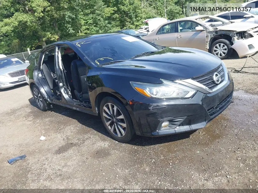 NISSAN ALTIMA 2016, VIN 1N4AL3AP6GC116357