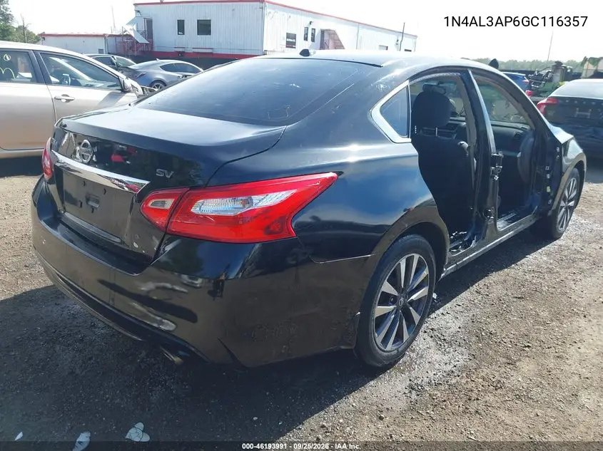 2016 NISSAN ALTIMA VIN 1N4AL3AP6GC116357 — фото 4