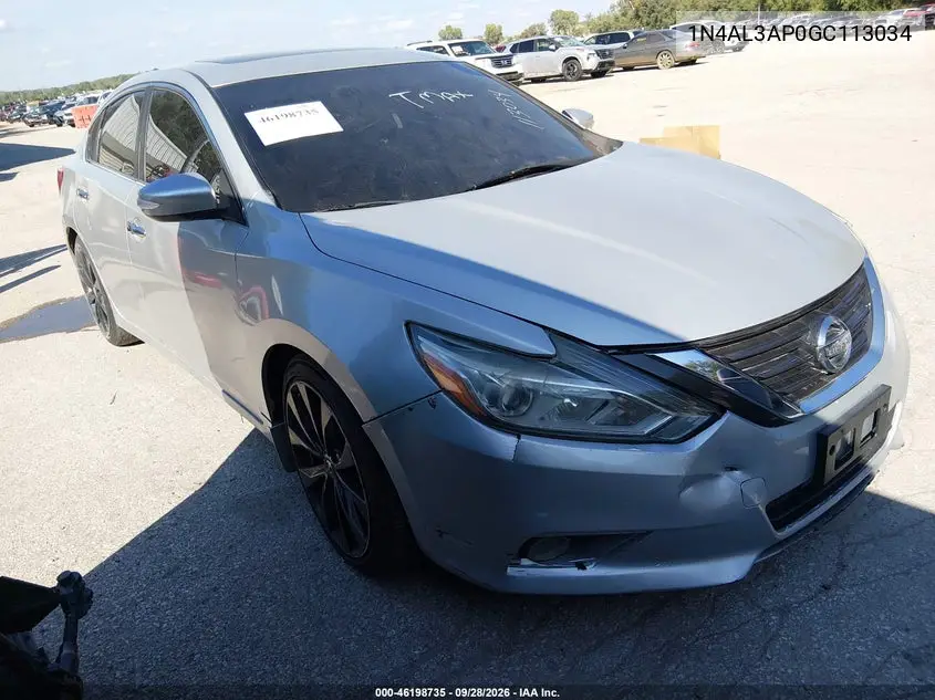 NISSAN ALTIMA 2016, VIN 1N4AL3AP0GC113034