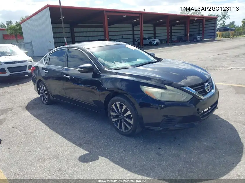 NISSAN ALTIMA 2016, VIN 1N4AL3AP2GC123113
