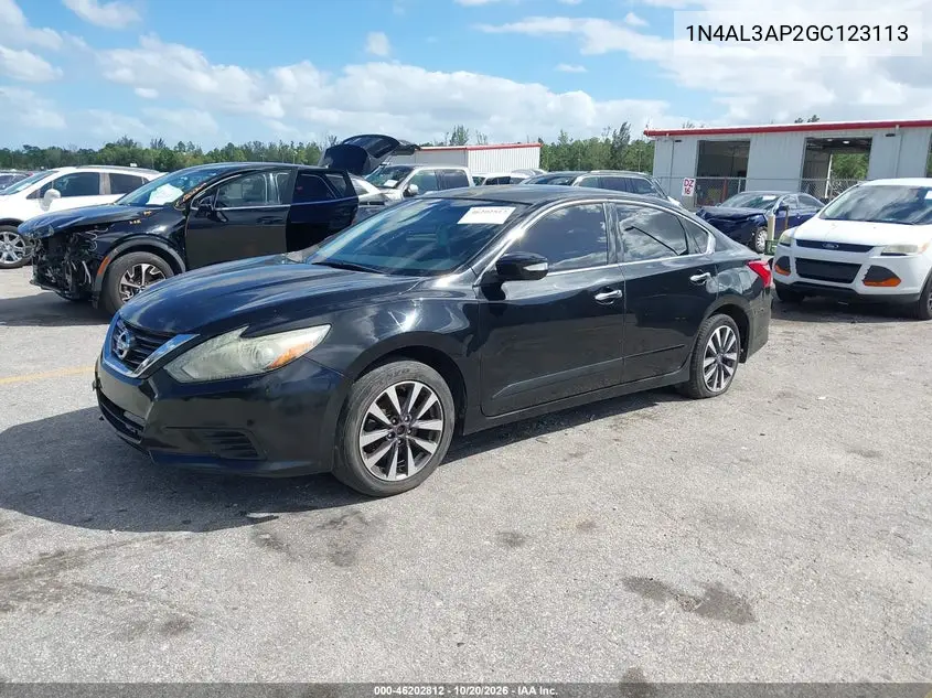 2016 NISSAN ALTIMA VIN 1N4AL3AP2GC123113 — фото 2