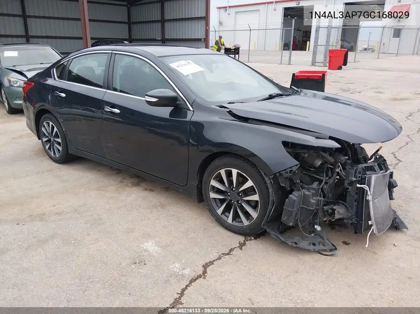 NISSAN ALTIMA 2016, VIN 1N4AL3AP7GC168029