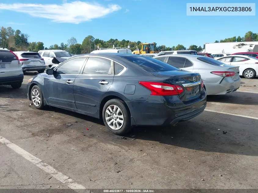 2016 NISSAN ALTIMA VIN 1N4AL3APXGC283806 — фото 3